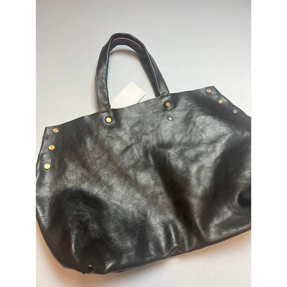 Chloe & Lex Deep Brown Leather Tote Bag NWT - Picture 7 of 10